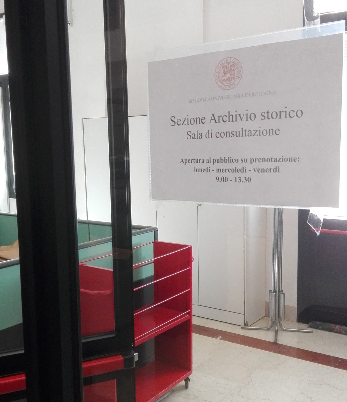 Consultazione Archivio Storico — Biblioteca Universitaria Di Bologna - BUB