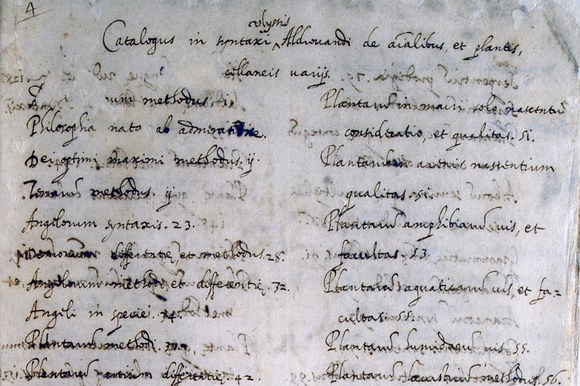 BUB, Aldrovandi Ms. 97, carta 1