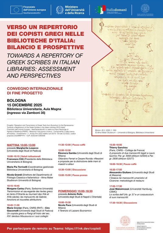 2025 Verso un repertorio dei copisti greci