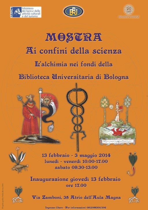 AI CONFINI DELLA SCIENZA, l'alchimia nei fondi della Biblioteca Universitaria di Bologna: locandina