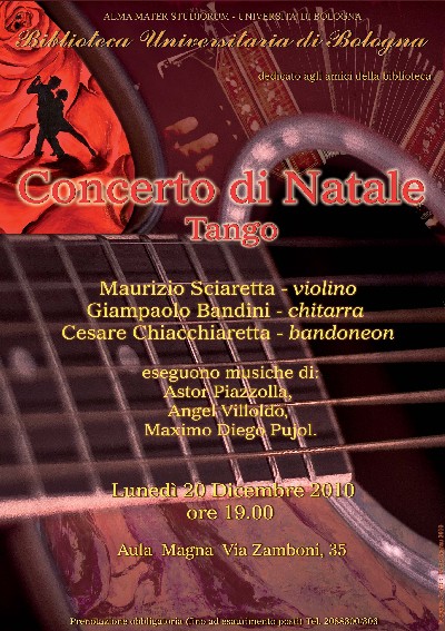 Concerto di Natale. Manifesto