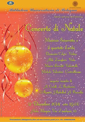 Concerto di Natale 2014: locandina