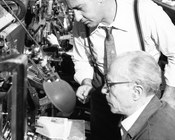 Alberto Sordi durante le riprese del film «Una vita difficile». Roma, 3.11.1961