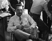 Alberto Sordi durante le riprese del film «Mafioso». Roma, 9.6.1962