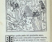 Canto ventesimoquarto. Incisione edizione veneta del 1491 di Bernardino Benali e Matthio da Parma.