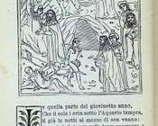Canto ventesimoquarto. Incisione edizione veneta del 1491 di Bernardino Benali e Matthio da Parma.