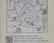 Lucifero. Incisione edizione veneta del 1491 di Bernardino Benali e Matthio da Parma