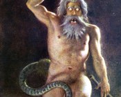 Caronte di Francesco Scaramuzza (1803-1886). Biblioteca Palatina, Parma