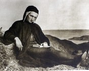 Dante in esilio di Domenico Peterlin. 1860 circa