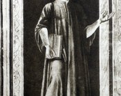 Ritratto di Dante di Andrea del Castagno. Affresco nel cenacolo dell'ex convento di Santa Apollonia a Firenze. 1449-1451