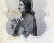 "Ritratto di Dante ritratto dall’amico suo Giotto nella cappella del podestà di Firenze"