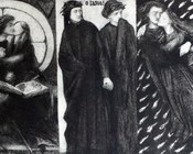 Paolo e Francesca. Dante Gabriele Rossetti (1828-1882). Londra, Tate Gallery