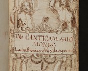Cantico dei Cantici plurilingue | frontespizio disegnato a inchiostro