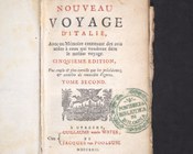 Maximilien Misson, Voyage d’Italie... 5eéd., plus ample et plus correcte... enrichie de nouvelles figures et augmentée d’un 4e vol. traduit de l’Anglois et contenant les remarques que Monsieur Addison a faites dans son voyage d’Italie, Utrecht, G. Van de Water et J. Van Poolsum, 1722, vol. 2. Frontespizio