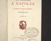 Pedro Antonio de Alarcón, De Madrid a Napoles, Madrid, Suarez, 1943, vol. 2. Frontespizio
