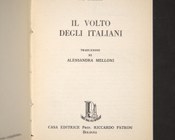 Pío Baroja, Il volto degli italiani, traduzione di Alessandra Melloni, Bologna, Patron, 1967. Frontespizio
