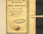 Antoine Claude Pasquin Valery, Bologne, Ferrare, Modene, Reggio, Parme, Plaisance et leurs environs, Bruxelles, Hauman et C., 1842. Frontespizio