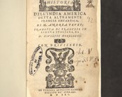 André Thevet, Historia dell’India America detta altramente Francia antartica…, Venezia, Gabriele Giolito de Ferrari, 1561. Frontespizio