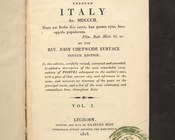 John Chetwode Eustace, A classical tour through Italy. An. MDCCCII…, Livorno, Glauco Masi, 1818, vol. 1. Frontespizio