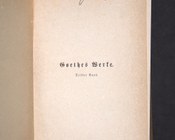 Johann Wolfgang Goethe, Götz von Berlichingen mit der eisernen Hand. Ein Schauspiel, vol. 3, in Goethes Werke, a cura di Heinrich Kurz, Leipzig, Verlag des bibliographischen Instituts, [1868]. Occhietto