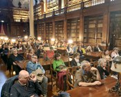 Aula Magna della Biblioteca Universitaria di Bologna: inaugurazione della mostra "Il primo profumo"