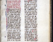 BUB, Ms. 105. Anonimo, Ricetta latina dell’acqua divina dal trattato medievale De  duodecim aquis (Sulle dodici acque). Membranaceo, sec. XVI