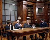 Aula Magna della Biblioteca Universitaria di Bologna: inaugurazione della mostra "L'oro dei filosofi"