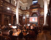 Aula Magna della Biblioteca Universitaria di Bologna: inaugurazione della mostra "L'oro dei filosofi"