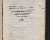 Priviliegia, gratiae, favores, immunitates, exemptiones, et indulta Canonicorum Regularium S. Salvatoris ordinis