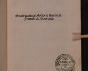 MAIORANIS, FRANCISCUS DE, Quadragesimale