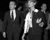 Elsa Martinelli alla prima proiezione del film Non uccidere. Roma, 20.10.1961