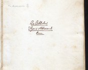 A c. 1r è visibile la segnatura dell'Istituto delle Scienze di Bologna: "Cod. num.° 89 Aula II-D", cui segue: "Ex Bibliotheca Ulyssis Aldrouandi Bonon.". La segnatura è stata assegnata nel corso del lavoro di riordino e di catalogazione dell'intera biblioteca dell'Istituto, compreso il fondo aldrovandiano, realizzato da Lodovico Montefani Caprara, bibliotecario dell'Istituto di scienze di Bologna, dal 1747 al 1785, che appone la collocazione sul manoscritto.