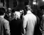 Pier Paolo Pasolini prima del processo per vilipendio alla religione di stato, accusato in qualità di soggettista e regista dell’episodio «La ricotta» del film «Ro.Go.Pa.G.» Roma, 7.3.1963