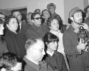 Pier Paolo Pasolini partecipa all'occupazione dell'Istituto Nazionale Luce. Roma, 19.2.1969